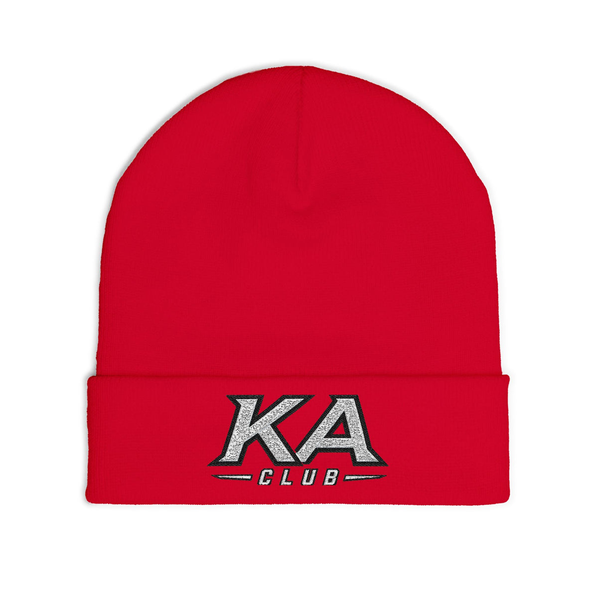 KA Club Embroidered Knit Beanie — Streetwear Winter Hat