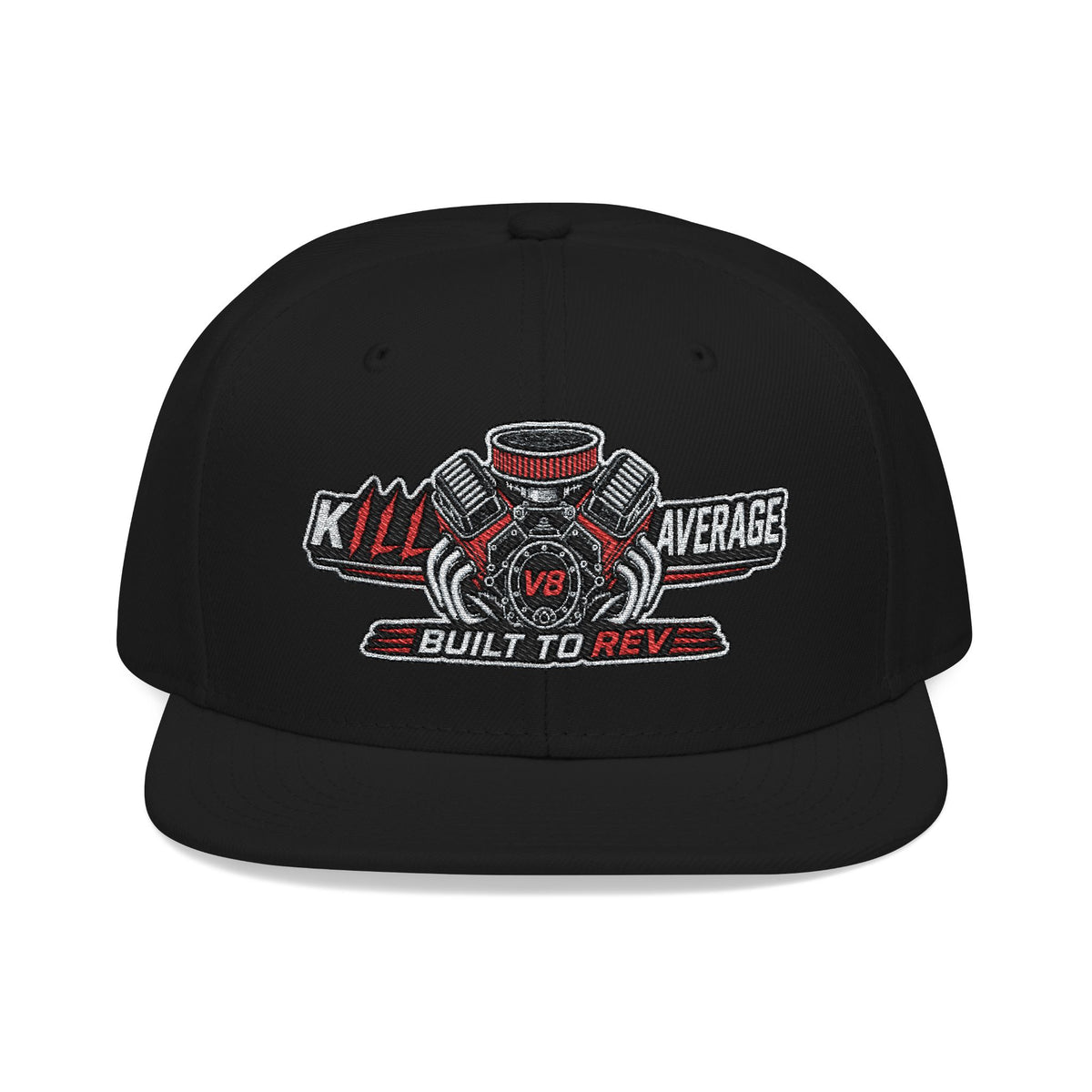 Kill Average Built to Rev V8 Embroidered Snapback Hat