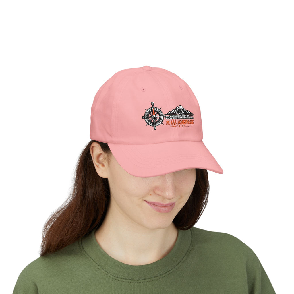 KILL AVERAGE CLUB Embroidered Dad Cap – Compass & Mountains