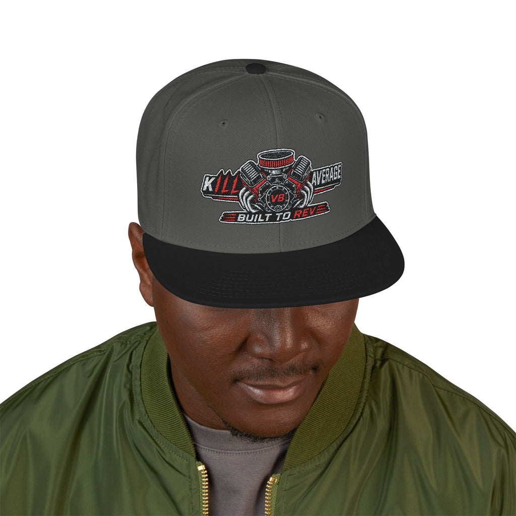 Kill Average Built to Rev V8 Embroidered Snapback Hat