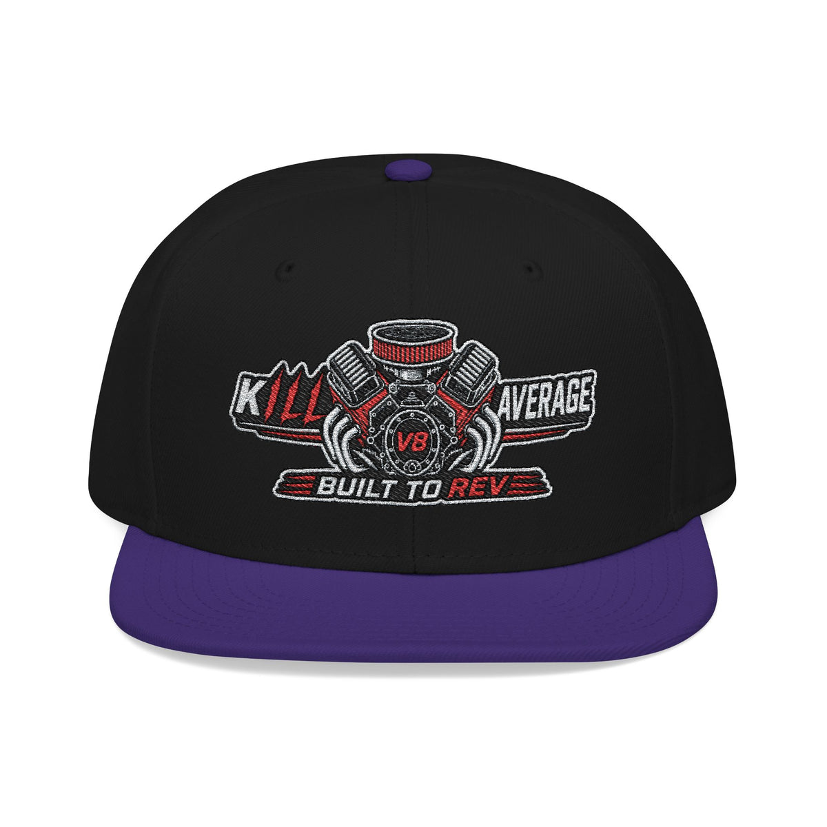Kill Average Built to Rev V8 Embroidered Snapback Hat