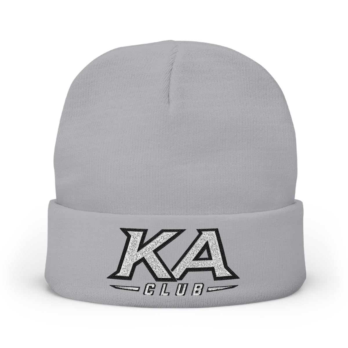 KA Club Embroidered Knit Beanie — Streetwear Winter Hat