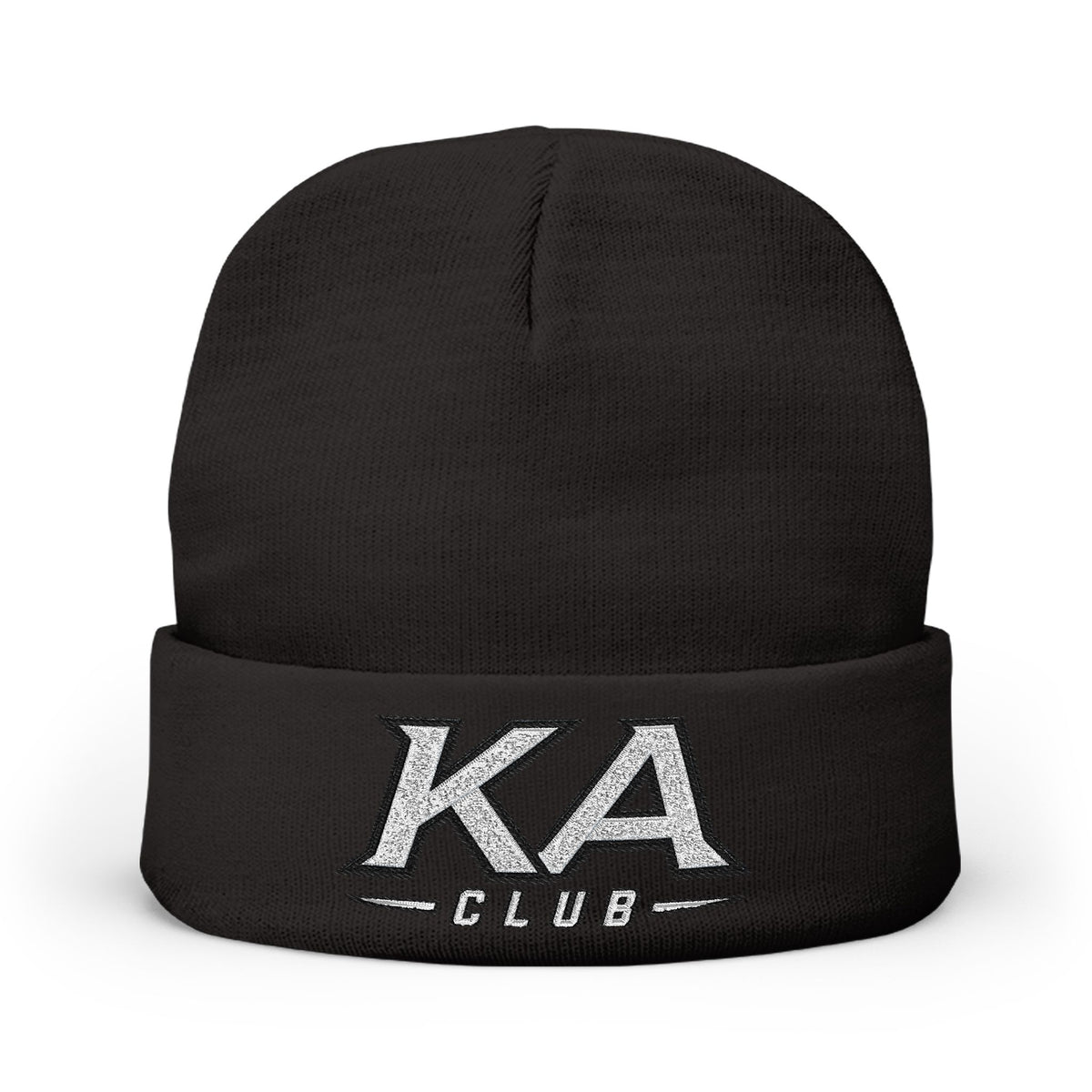 KA Club Embroidered Knit Beanie — Streetwear Winter Hat