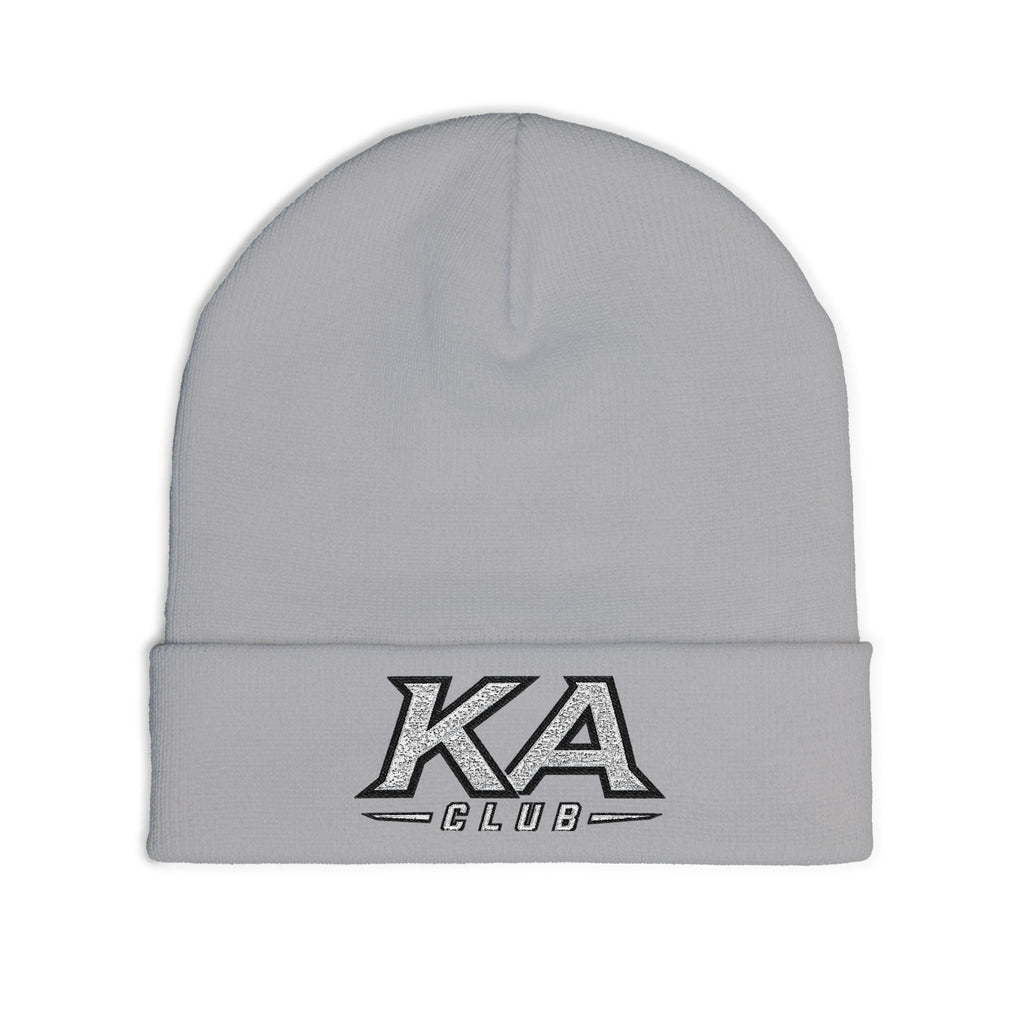KA Club Embroidered Knit Beanie — Streetwear Winter Hat