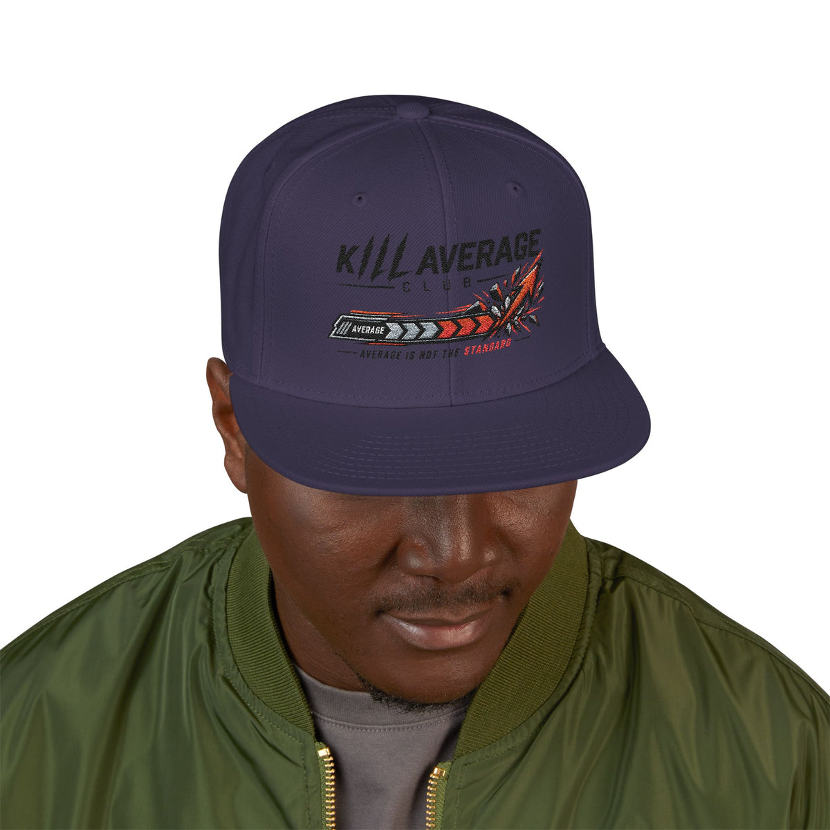 All Average Embroidered Snapback Hat | Kill Average