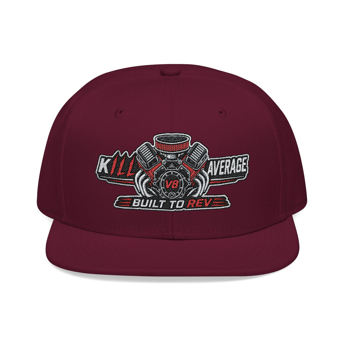 Kill Average Built to Rev V8 Embroidered Snapback Hat