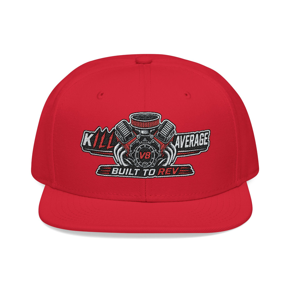 Kill Average Built to Rev V8 Embroidered Snapback Hat