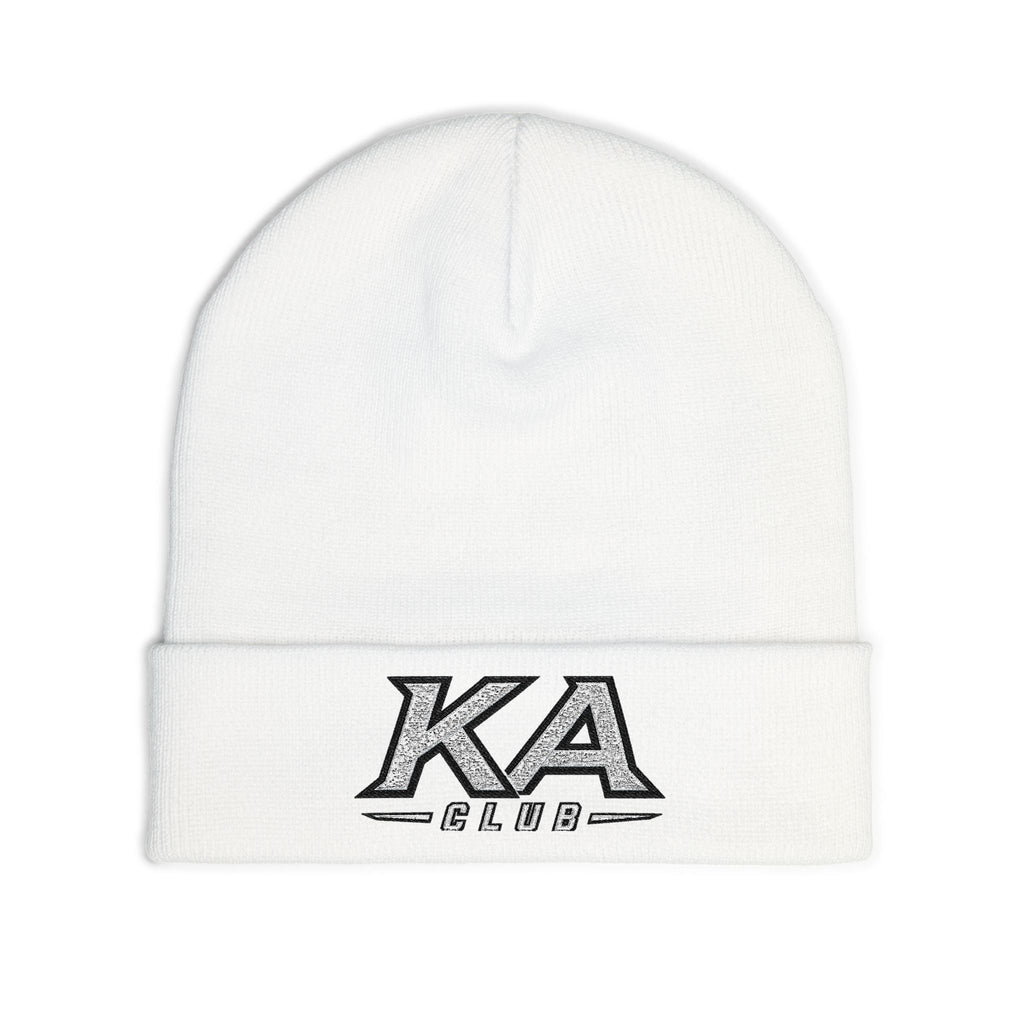 KA Club Embroidered Knit Beanie — Streetwear Winter Hat