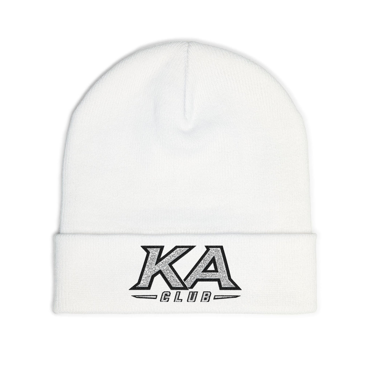 KA Club Embroidered Knit Beanie — Streetwear Winter Hat