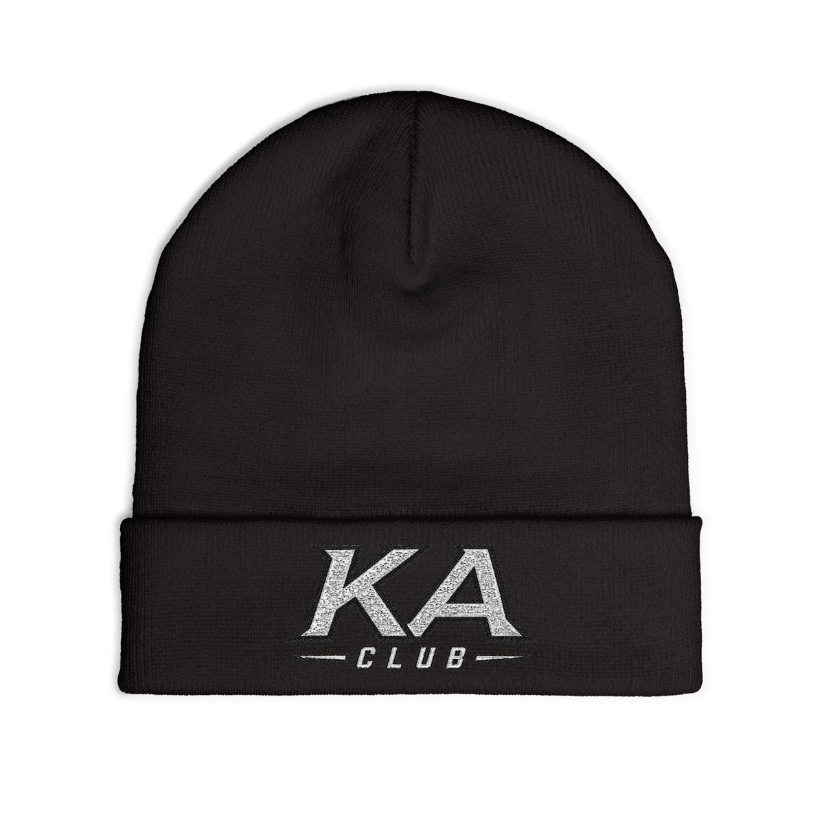 KA Club Embroidered Knit Beanie — Streetwear Winter Hat
