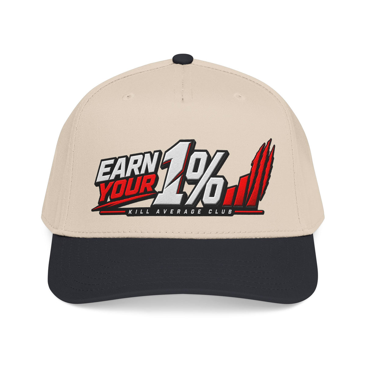 Earn Your 1% Baseball Cap — Motivational Performance Hat