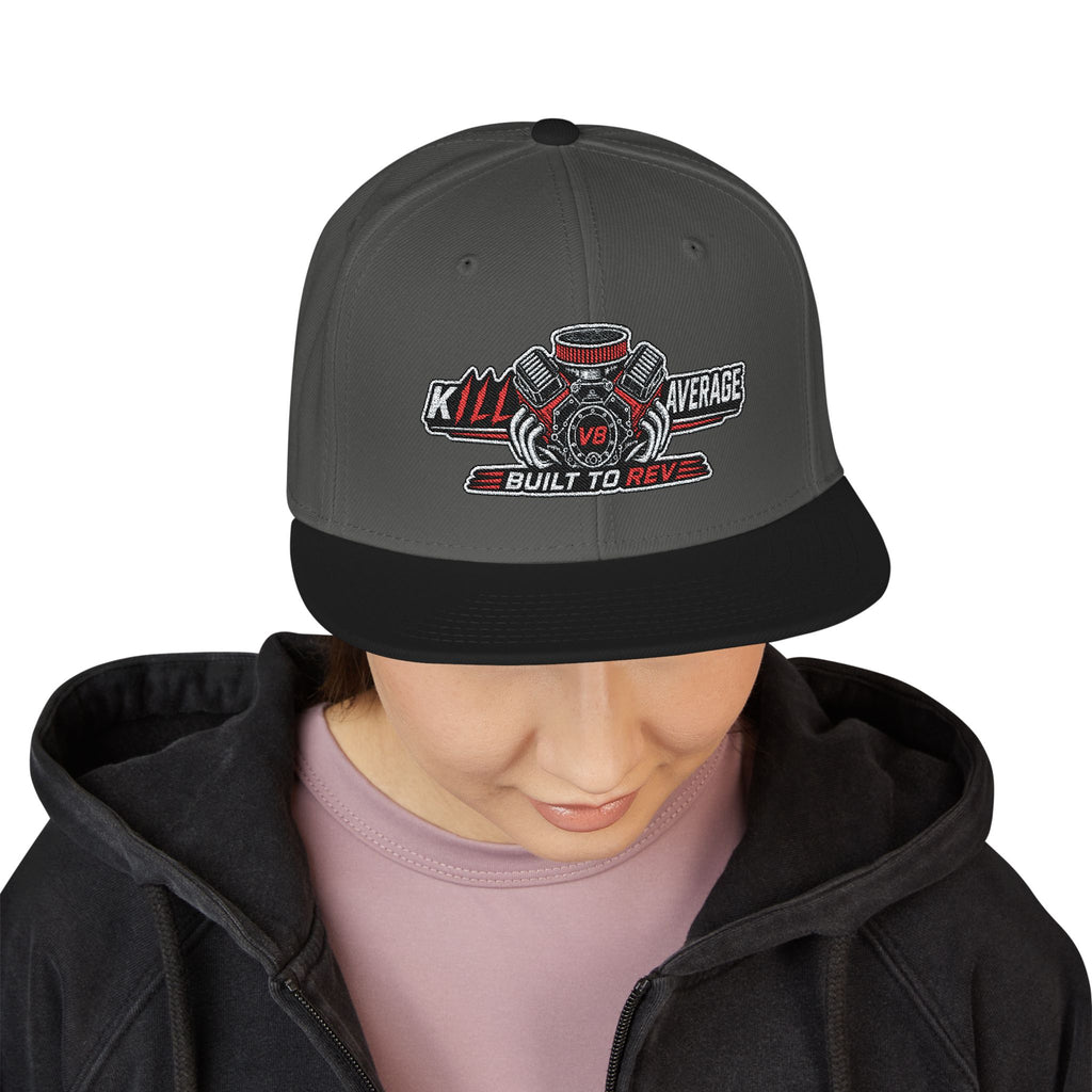 Kill Average Built to Rev V8 Embroidered Snapback Hat