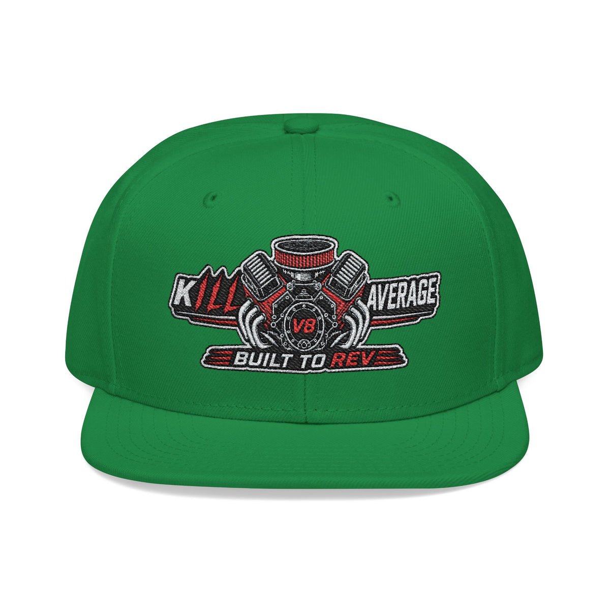 Kill Average Built to Rev V8 Embroidered Snapback Hat