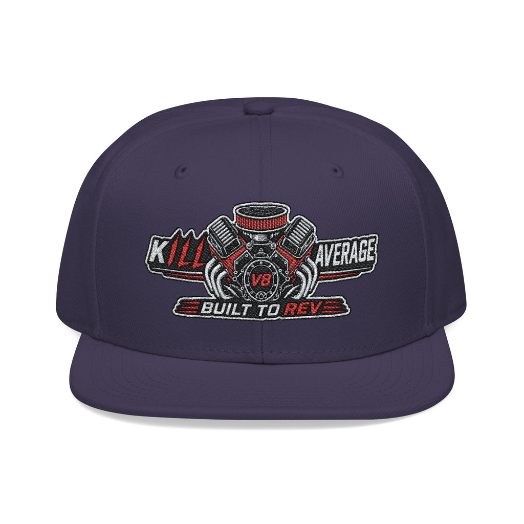 Kill Average Built to Rev V8 Embroidered Snapback Hat