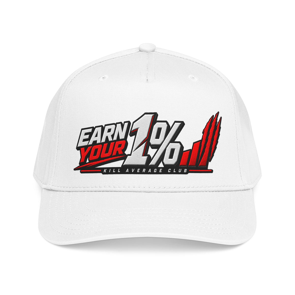 Earn Your 1% Baseball Cap — Motivational Performance Hat