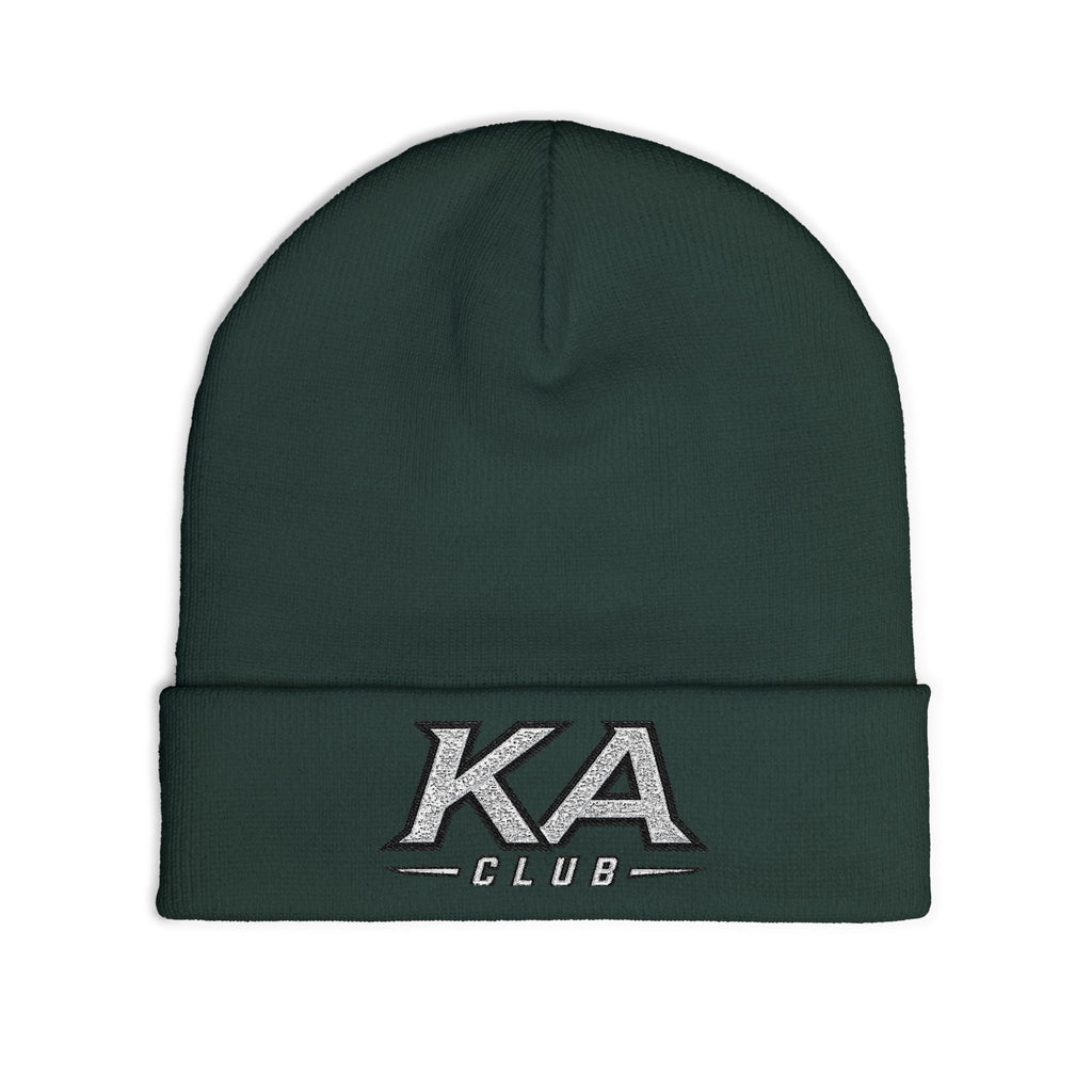 KA Club Embroidered Knit Beanie — Streetwear Winter Hat